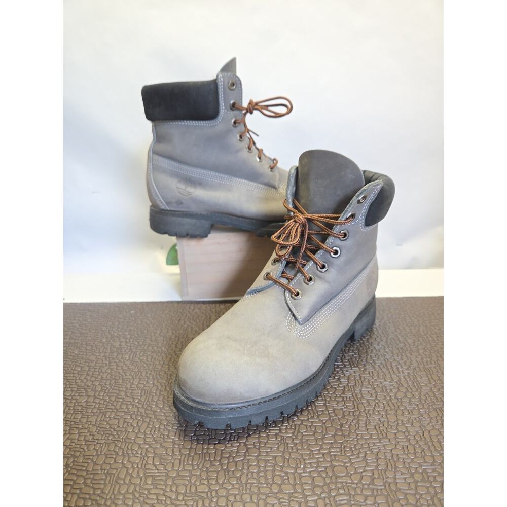 Timberland Boots Grey Premium 6 Inch Mens 8.5